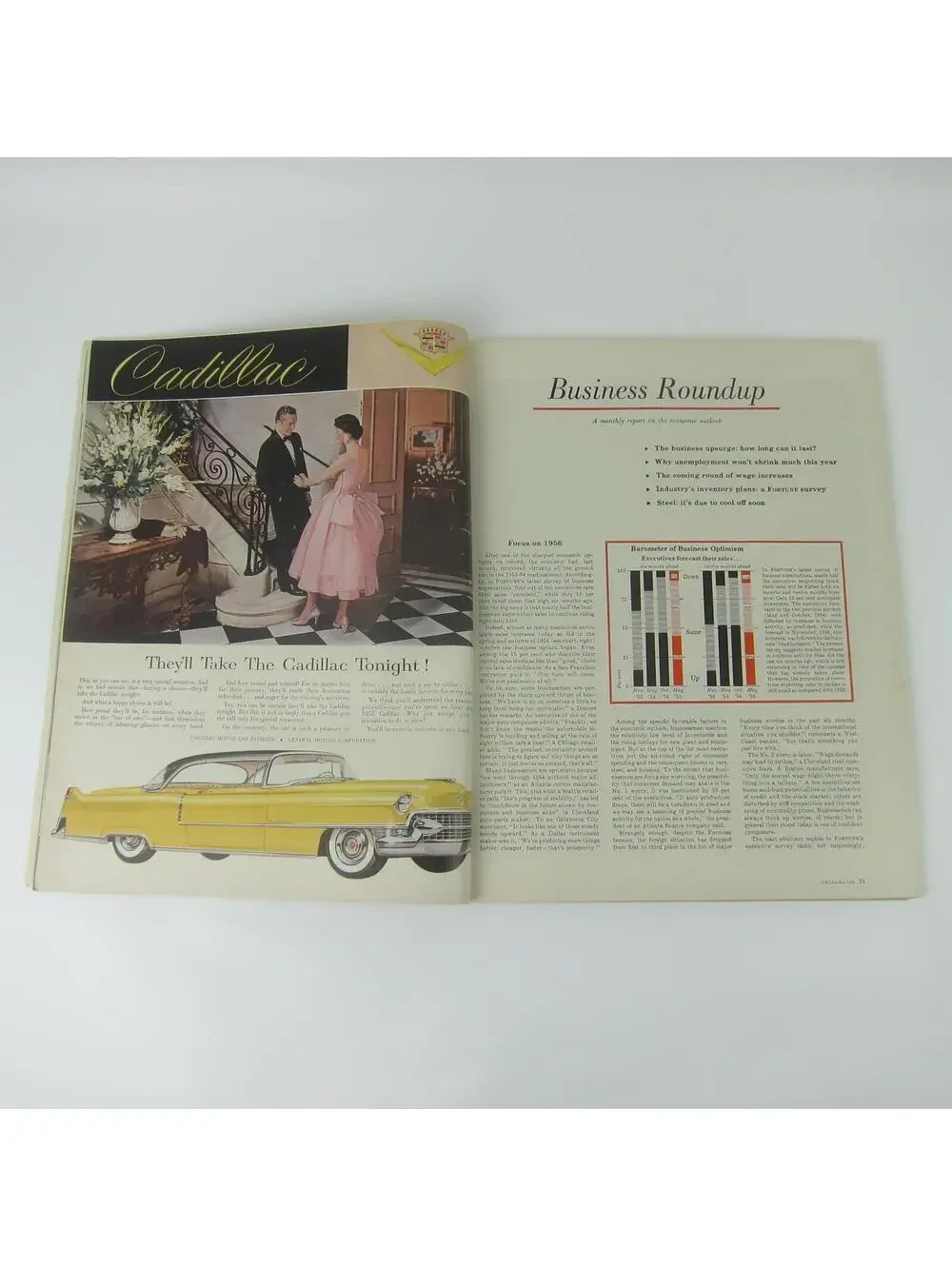 Vintage FORTUNE Magazine May 1955 Borg-Warner, Serge Rubinstein, Classic Car Ads